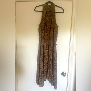 EUC Leopard Print Halter Dress, Sz L by CeCe